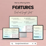 Cash Payment Receipt Template – Excel & Google Sheet – Financial Documentation, Proof of Payment, Transaction Record – Editable Template
