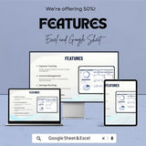 Budget Workbook Sheet - Personal Budget Planner, Expense Tracker, Google Sheet & Excel Template for Financial Planning