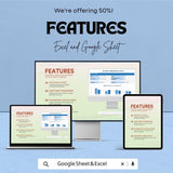 Blood Pressure Chart Sheet - Track BP Progress - Health Monitoring Template - Google Sheets & Excel - Easy to Use for Medical Tracking
