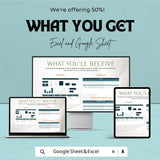 Balance Sheet Template Excel and Google Sheet | Financial Reporting Spreadsheet | Business Accounting Dashboard | Simple & Editable