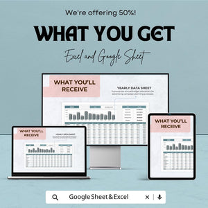 Advertising Budget Proposal Worksheet | Excel and Google Sheets Template | Budget Planner for Marketing & Advertising Campaigns |