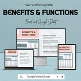 Advertising Budget Proposal Worksheet | Excel and Google Sheets Template | Budget Planner for Marketing & Advertising Campaigns |