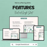Administration Procurement Dashboard Sheet | Excel and Google Sheets | Track Procurement Performance & Supplier Activities