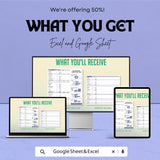 Accounting Profit and Loss Sheet | and Google Sheets | Monthly Budget Tracker, Financial Management Template, Profit & Loss Statement
