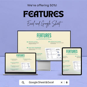 Accounting Profit and Loss Sheet | and Google Sheets | Monthly Budget Tracker, Financial Management Template, Profit & Loss Statement