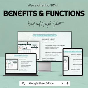 Facility Management Dashboard | Excel and Google Sheets | Performance Tracker | Operations Metrics Template | Work Order & Cost Report