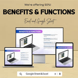 Item Cost Worksheet Template | Excel and Google Sheet | Track Project Costs, Profit Margins & Pricing