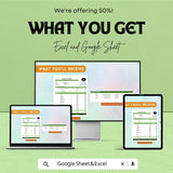 Income Statement Sheet | Excel & Google Sheet Template for Financial Reporting | 50% Off Now