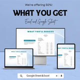 Financial Statement Sheet | Excel & Google Sheet Template | Business Financial Reporting Tool