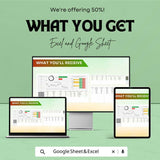 Internal Audit Balance Monitoring Dashboard Sheet - Excel & Google Sheets Template for Financial Analysis and Reporting