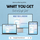 Construction Project Budget Tracking Sheet - Excel & Google Sheets Template for Construction Budget Management - 50% Off