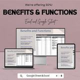 College Budget Sheet - Excel & Google Sheets Template for Managing College Expenses - 50% Off