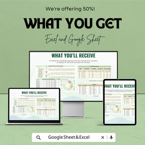 Clothing Store Inventory Sheet | Excel and Google Sheet Template for Stock Management | Inventory Dashboard & Features