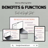 Cash Flow Statement Sheet - Excel and Google Sheets | Track Business Income and Expenses | Budget & Financial Planning