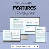 Cash Book Sheet | Excel and Google Sheets | Income & Expense Tracker | Cash Flow Management Template | Editable Finance Sheet