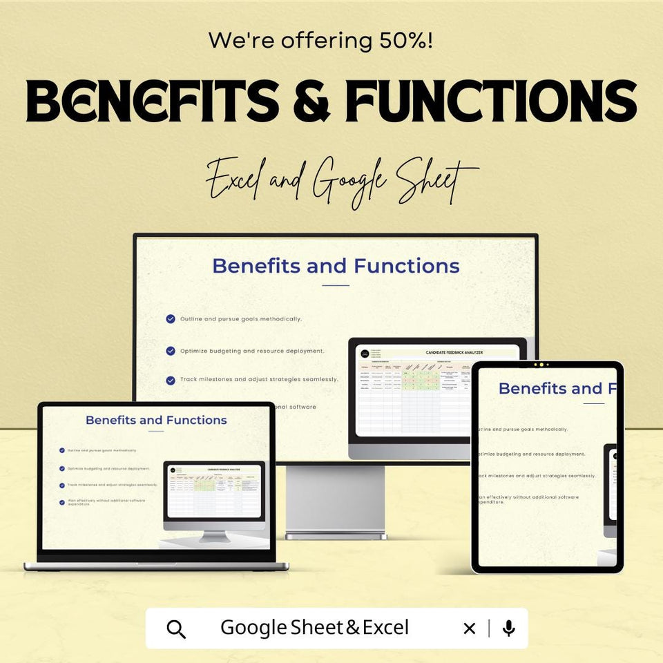 Candidate Feedback Analyzer HR Sheet | Google Sheet | HR Recruitment Feedback Template | Candidate Evaluation Tool | Hiring Decision Aid