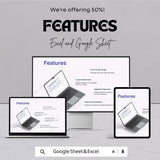 Calculator Sheet | Excel and Google Sheets | Expense Tracker | Income & Loan Calculator | Editable Budget Template