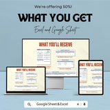 Business Project Plan Sheet | Excel & Google Sheets | Editable Project Tracker | Planning Template | Budget + Timeline + Team Details