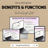 Balance Sheet Report Template - Excel & Google Sheets | Financial Analysis Tool | Budgeting and Accounting Spreadsheet