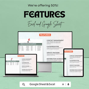 Administration Press Release Distribution List | Excel & Google Sheets Template | Media Contact Tracker | Editable Stakeholder List