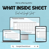 Balance Sheet Template for Excel & Google Sheets – Financial Management Tool | Track Assets, Liabilities, and Equity | 50% Off Now!
