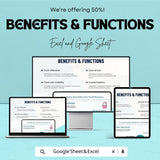 Accounting Spreadsheet Template for Small Business – Financial Tracker, Balance Sheet & Income Statement – Excel and Google Sheets Template