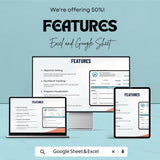 Accounting OKR Sheet | Excel & Google Sheets Goal Tracker | Objective Key Result Template | Finance OKR Planner | Editable OKR Format