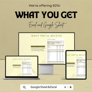 Academic Club Budget Sheet | Editable Excel & Google Sheets Template | School Club Finance Tracker | Budget Planner for Students