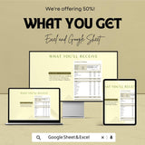 Academic Club Budget Sheet | Editable Excel & Google Sheets Template | School Club Finance Tracker | Budget Planner for Students