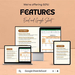 Transport and Logistics General Ledger Sheet | Google Sheets | Financial Accounting Tracker for Fleet, Logistics & Transport Businesses