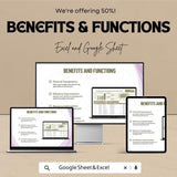 Advertising Budget Review Spreadsheet | Quarterly Marketing ROI Tracker | Excel & Google Sheet Template | Digital Download