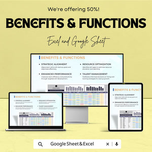 Startup Skills Inventory and Gap Analysis Sheet - Excel and Google Sheets Template for Team Assessment & Strategic Planning