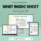 Legal Case Billing and Expense Tracking Sheet | Legal Finance Template | Excel & Google Sheets | Law Firm Billing Tracker