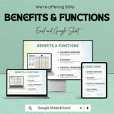 Legal Case Billing and Expense Tracking Sheet | Legal Finance Template | Excel & Google Sheets | Law Firm Billing Tracker