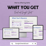 Business Tracker Template - Excel and Google Sheets - Track Sales, Expenses, Profits & Performance - 50% Off