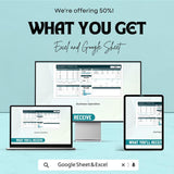 Business Operation Template - Excel & Google Sheets - Streamline Operations, Track Expenses, and Improve Efficiency - 50% Off