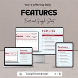 Business Debt Schedule Template - Excel & Google Sheets - Track Loan Payments and Debt Management - 50% Off