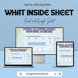 Payroll Accounting Dashboard | Excel & Google Sheets | Payroll Balance Monitor | HR Salary Tracker | Instant Download Template