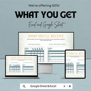 Proforma Budget Sheet Template - Excel and Google Sheets for Financial Planning & Forecasting