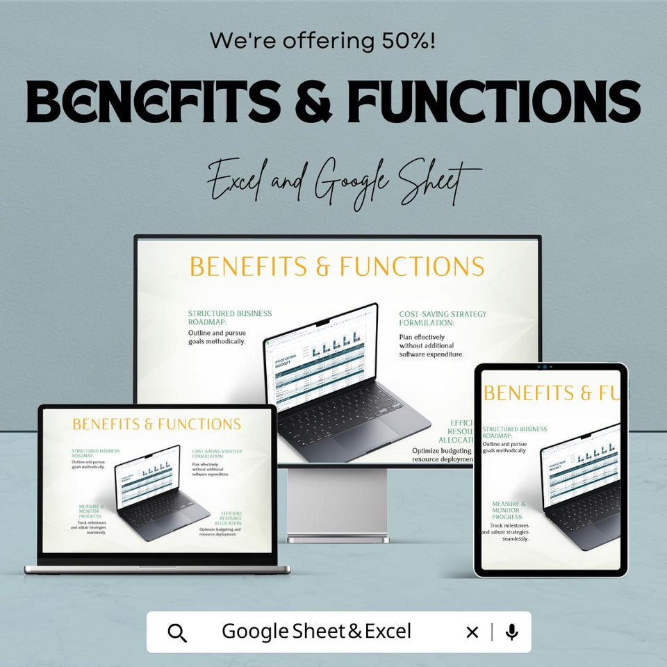 Proforma Budget Sheet Template - Excel and Google Sheets for Financial Planning & Forecasting