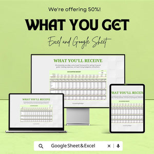Accounting Budget Sheet – Excel and Google Sheet Template for Financial Management, Expense Tracking & Budgeting