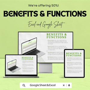 Accounting Budget Sheet – Excel and Google Sheet Template for Financial Management, Expense Tracking & Budgeting