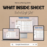 Account Budget Settlement Tracking Sheet – Excel and Google Sheet Template for Financial Management, Budget Allocation & Expense Tracking
