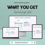 Bathroom Cleaning Log Sheet | Excel & Google Sheets Template | Hygiene Maintenance Tracker