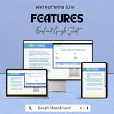 Commercial Property Budget Sheet - Excel & Google Sheet Template | Construction Project Budget Planner | 50% Off | Property Management Tool