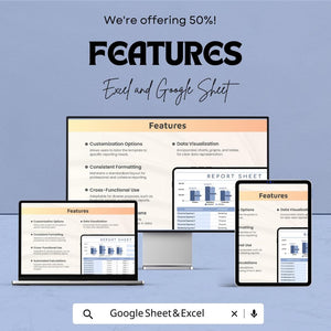 Report Sheet Template | Excel and Google Sheets | Budget Tracker & Financial Reporting | Track Expenses and Budgeting