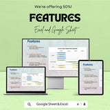 Social Media Marketing Roadmap Sheet | Google Sheets Template | Strategic Marketing Plan | Social Media Planner | Quarterly Marketing