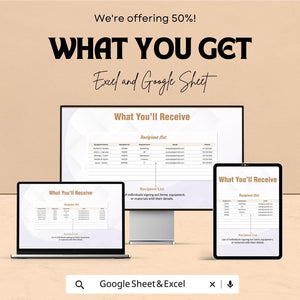 Sign Out Record Sheet | Excel and Google Sheets Template | Employee or Visitor Sign-Out Log | Accountability & Tracking Sheet