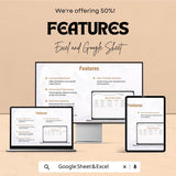 Sign Out Record Sheet | Excel and Google Sheets Template | Employee or Visitor Sign-Out Log | Accountability & Tracking Sheet