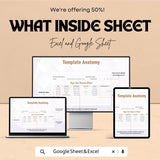 Sign Out Record Sheet | Excel and Google Sheets Template | Employee or Visitor Sign-Out Log | Accountability & Tracking Sheet